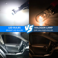 Ampoule LED de voiture super lumineuse T10 3030, ampoule de voiture 12V T10 LED, plug-and-play avec plusieurs couleurs d'éclairage disponibles