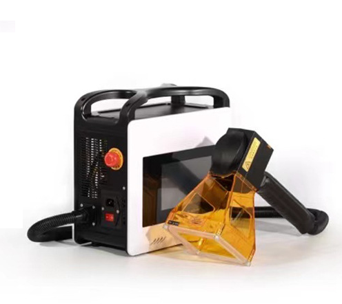 Handheld PVC Fiber Portable Laser Marking Machine Metal Engraving 20W/30W/50W with Battery Easy to Operate DXF/BMP New