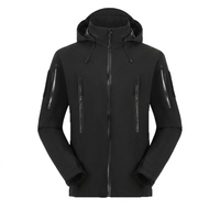 Veste Softshell imperméable kaki coupe-vent à fermeture éclair intégrale, vêtement tactique pour la randonnée en plein air