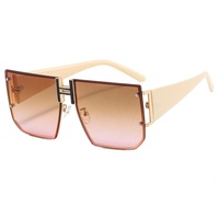 Nouvelle mode italie marque tendance dames grand cadre carré été luxe concepteur inspiré surdimensionné nuances lunettes de soleil pour femmes