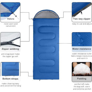 <span class=keywords><strong>Sac</strong></span> <span class=keywords><strong>de</strong></span> <span class=keywords><strong>couchage</strong></span> enveloppant <span class=keywords><strong>0</strong></span> <span class=keywords><strong>degré</strong></span>, léger et <span class=keywords><strong>compact</strong></span>, pour adultes, idéal par temps froid, 3 saisons, en polyester et coton - Product Image 3