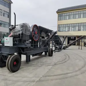 Camión de trituración móvil automatizado para mineral de oro