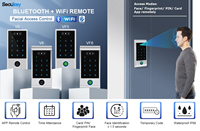 Yüz Tanıma Biyometrik Ttlock Akıllı Cep Telefonu Bluetooth WIFI Uygulaması Uzaktan Erişim Kontrol Sistemi Ürünleri Kapı Kilidi