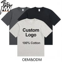 T-shirt homme personnalisé en coton tricoté 100% lourd 230 grammes, coupe classique, impression numérique, style moderne Y2K, vente en gros