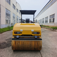 Nouveau modèle de rouleau compresseur routier à double tambour de 6 tonnes, compresseur diesel durable, rouleau vibratoire pour béton
