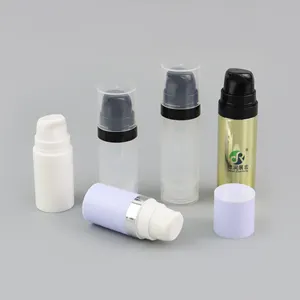 Custom Empty 5ml 10ml 15ml Plastic PP Cosmetic Serum Mini Sample Airless Pump Face Cream Bottles