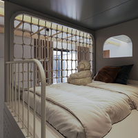 Meubles pour chambres d'enfants sur le thème des garçons, maisons de jeu, conception personnalisée de lits créatifs à deux étages pour garçons