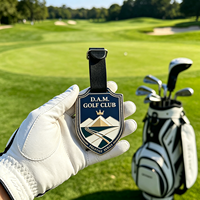 Étiquette de sac de golf en acier inoxydable personnalisée au laser, accessoires de golf très demandés
