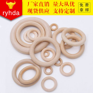 <b>Wooden</b> <b>Rings</b> Natural Beechwood Round 15-100Mm <b>For</b> Handbag Buckles Diy <b>Crafts</b> Wholesale - Product Image 2