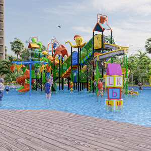 Équipement de jeux aquatiques d'extérieur à bon prix, parc aquatique pour enfants, toboggans aquatiques pour enfants - Product Image 5