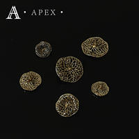 APEX bouton facteur nouveau Design marque Logo évider Custo or argent tige bouton en alliage de Zinc bouton en métal pour vêtements manteau