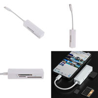 Lecteur de carte USB C 3 en 1 haute vitesse universel XD TFSD pour téléphones mobiles et ordinateurs portables Prend en charge la carte SD et la certification OTG Rohs