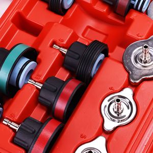 Car <b>Radiator</b> Leak <b>Detector</b> 14 Piece Set Coolant Vacuum Replacement Tool Automotive Maintenance Kit - Product Image 2