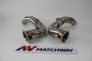 Kit de Tubo de Escape de Acero MATCHWAY para <span class=keywords><strong>BMW</strong></span> F10 <span class=keywords><strong>M5</strong></span> 2012+ F12/F13 M6 2012+ Versión con Catalizador Acabado Pulido - Product Image 3