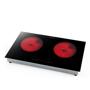 เตาแม่เหล็กไฟฟ้า 1600W+1800W 2 หัวเตา อินฟราเรด แบบฝังและแบบตั้งโต๊ะ เซรามิก สำหรับใช้ในครัวเรือน เตาแก๊ส - Product Image 3