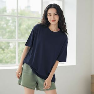 T-shirt graphique surdimensionné 230 g/m² 100 % coton unisexe col rond imprimé audacieux personnalisable avec logo OEM - Product Image 4