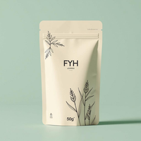 Sachets en plastique refermables personnalisés avec doublure en aluminium, petits sachets Mylar pour l'emballage du café et du thé