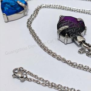 Liontin Kenangan Modern dari Baja Anti Karat dengan Kristal, Bentuk Hati, untuk Abu Kremasi - Product Image 4
