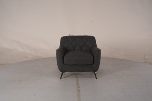 Set di Mobili per Camera da Letto di Lusso in Tessuto, Letto King Size Trapuntato a Diamante, Comodino, Panca Finale del Letto <span class=keywords><strong>e</strong></span> Poltrona Coordinata per Soggiorno - Product Image 5