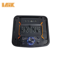 Caja de Sonido para DJ de 12 Pulgadas con Luces Láser, Altavoz con Amplificador Incorporado, Carro para DJ, Sistema de Sonido Activo de 12 Pulgadas