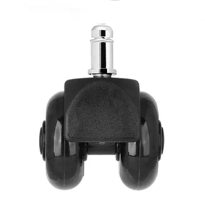 Atacado <span class=keywords><strong>2</strong></span> Polegada Duplo Rolamento Preto Transparente PU Rodízio Giratório Rodas Móveis Escritório Cadeira <span class=keywords><strong>Caster</strong></span> - Product Image 5