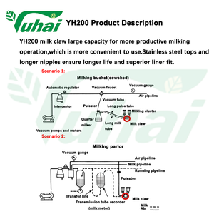 เครื่องรีด<span class=keywords><strong>นม</strong></span>วัวสแตนเลส PSU <span class=keywords><strong>200CC</strong></span> Orion Milk Cluster อุปกรณ์เครื่องจักรกลการเกษตร เครื่องรีด<span class=keywords><strong>นม</strong></span>วัว - Product Image 2