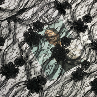 Tissu en dentelle guipure Chantilly à motif floral 3D de luxe français en gros, en stock, pour sous-vêtements et robes de mariée
