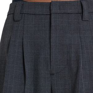 Pantalones de Hombre Grises Plisados Clásicos, Casuales y Cómodos, Tela de Alta Calidad para Traje, Pantalones de Traje a Cuadros Grises, Venta al Por Mayor - Product Image 5