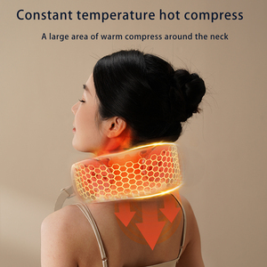 Nuevo estilo, masajeador de hombro y cuello de espuma viscoelástica suave, almohada de soporte Cervical de viaje, relajación de la cabeza, masajeador de dolor de cuello calentado