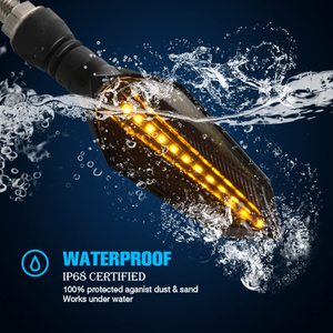 Luces Intermitentes Secuenciales de Doble Color para Motocicleta, Luces LED Universales para Motocicleta, Lámpara de Señal de Giro, Bombilla de Doble Color - Product Image 4