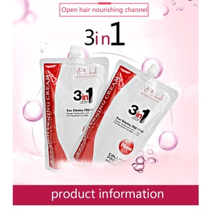 Crema Alisadora y Reparadora de Cabello Africano con Colágeno JINGXIN, Alisado Permanente en Un Solo Paso, 3 en 1 - Product Image 2
