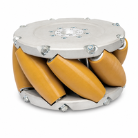 Nouvelles roues Mecanum personnalisées de 6 pouces, rouleaux en PU, moyeu en alliage d'aluminium, roulements à billes/à rouleaux pour robot mobile, AGV, ligne de convoyeur