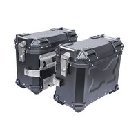 Boîte de bagages latérale pour moto, en alliage d'aluminium, 38L, étanche, ABS, démontage rapide, valise pour maxi-scooter