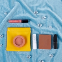 Bolsa de Almacenamiento Impermeable de Cuero PU para Slingshot, Bolsa de Maquillaje de Viaje con Cierre Automático, Organizador Multiusos para Cables de Auriculares