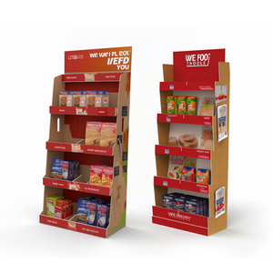 Display kardus kopi Supermarket daur ulang promosi kustom - Product Image 3