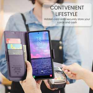 CaseMe Dropshipping productos <span class=keywords><strong>2023</strong></span> para Samsung S23 FE A54 A34 A14 A24 A53 <span class=keywords><strong>A13</strong></span> funda ranura sostener RFID cuero para Samsung S23 FE funda - Product Image 2