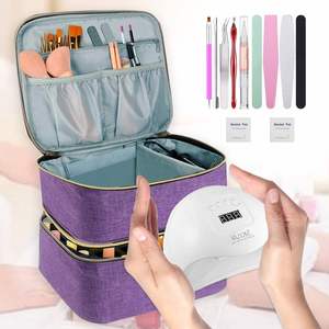 Bolsa de Almacenamiento de Esmalte de Uñas con Logotipo Personalizado, para 30 Botellas, de Poliéster, Portátil, para Viajes, Organizador de Cosméticos y Aceites Esenciales - Product Image 3