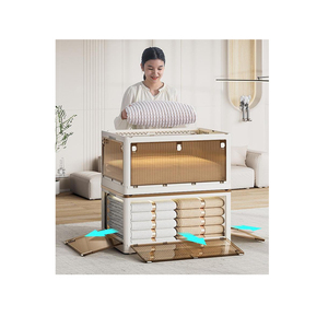 Hộp Đựng Bằng Nhựa Ngoài Trời 30L 45L 65L 90L 130L Hộp Gấp Cắm Trại Có Ròng Rọc Đáy - Product Image 1