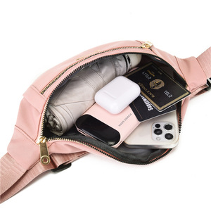 Bolsa de Cintura Estilosa para Mulheres Personalizada com Logo, Impermeável, para Corrida e Esportes, Fanny Pack Branca - Product Image 5