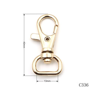 ตะขอเกี่ยวพวงกุญแจโลหะขนาดเล็ก 9 มม. 13 มม. 16 มม. 20 มม. ตะขอเกี่ยวแบบมินิขนาดเล็กสั่งทำพิเศษสำหรับอุปกรณ์เสริมพวงกุญแจ - Product Image 2