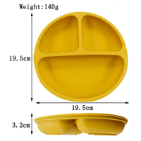 Sets de table réutilisables pour enfants, adaptés à la plupart des assiettes en Silicone, plateau/plateaux de nourriture, bols et plats, mignon, assiette en Silicone, produits pour bébés