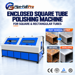 Máquina Automática de Pulido de Tubos Cuadrados con Múltiples Cabezales para Líneas de Producción de Acabado de Superficies de Tuberías Metálicas para Muebles - Product Image 1