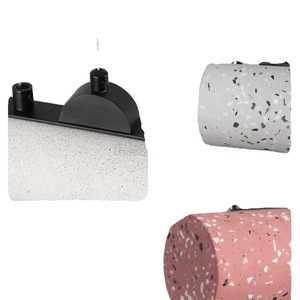 Minimalist Industrial Style Terrazzo Long Strip <b>Dining</b> Room Chandelier Modern Simple <b>Lighting</b> Fixture for Showroom Bar Counter - Product Image 2