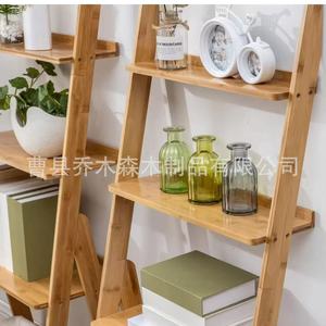 Solid Wood Storage <b>Shelf</b> 3 Tier Freestanding Multi Functional For Living Room <b>Bedroom</b> Plant Display - Product Image 4