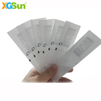 Etiquette cousue RFID UHF étanche personnalisée Etiquettes textiles Etiquettes RFID de gestion de vêtements NFC passive longue portée pour l'accès au shopping