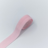 Sangle élastique unie rose en nylon pour sous-vêtements, bande élastique antidérapante en nylon pour la taille des sous-vêtements