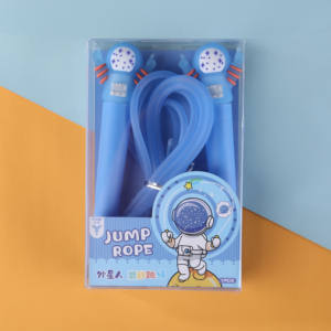 Usine directe Mini astronaute forme style neutre corde à sauter étudiants mignon espace silicone signature corde à sauter - Product Image 1