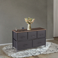 Commodes de rangement modernes multi-usages en tissu pour enfants, armoires réglables pour bébés, meubles métalliques de style antique pour la maison et le salon