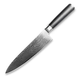 Juego de 5 Cuchillos de Chef de Acero Inoxidable de 8 Pulgadas de Alta Calidad con Mango de Madera, Diseño Moderno Ambidiestro, Acabado Ecológico de Alto Brillo - Product Image 2