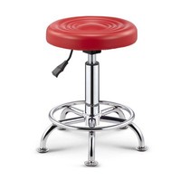 JIUYI Tabouret rond de levage à poulie rotative à 360 ° avec dossier Chaise de bar utilisée pour les bars de salon de beauté